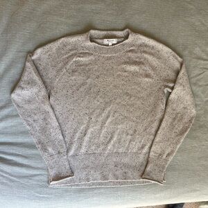 Madewell grey speckled cashmere sweater